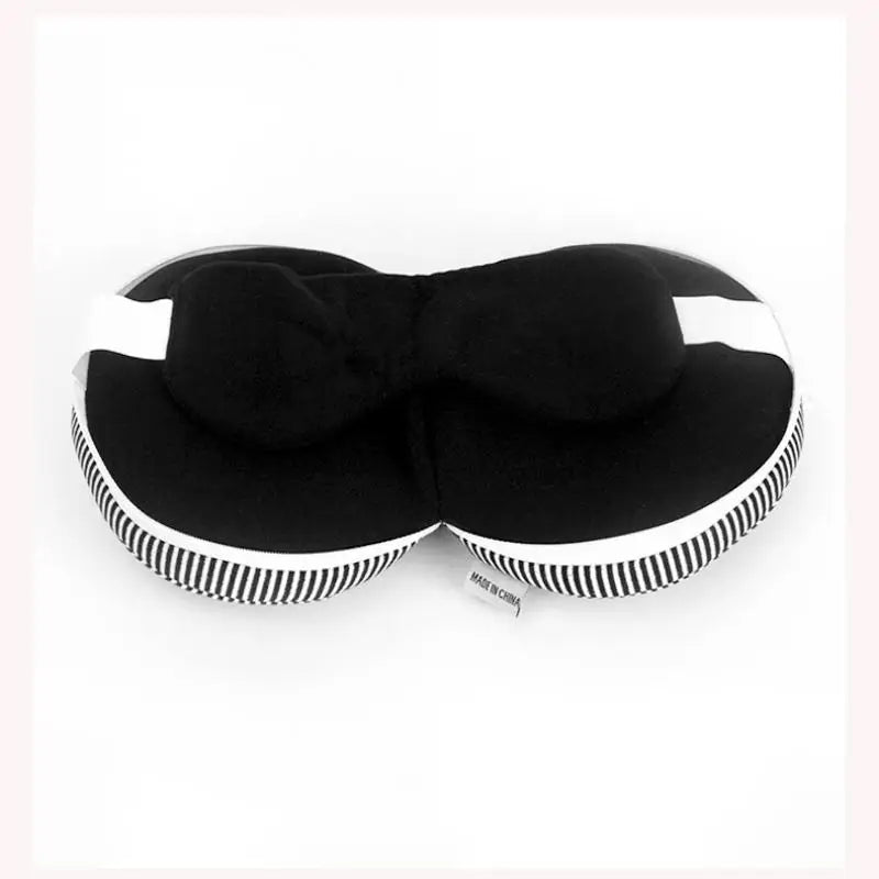 Cuscino da Viaggio 2-in-1 con Mascherina per Occhi – Supporto per Collo e Riposo comodo