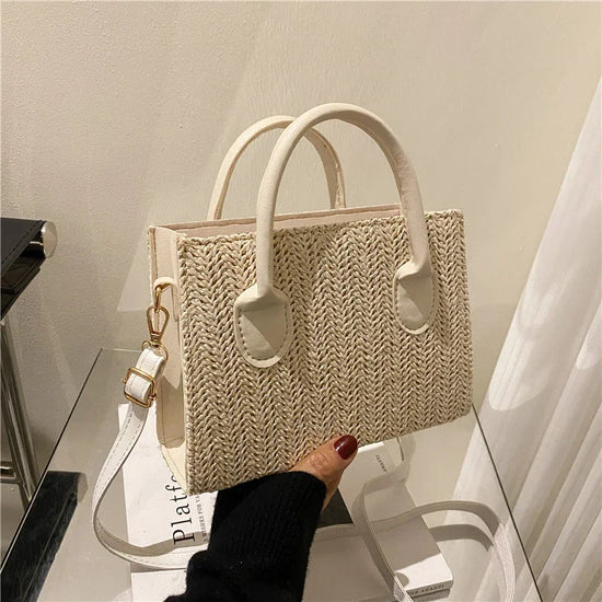 Borsa Tracolla Donna in Paglia Intrecciata – Stile Casual