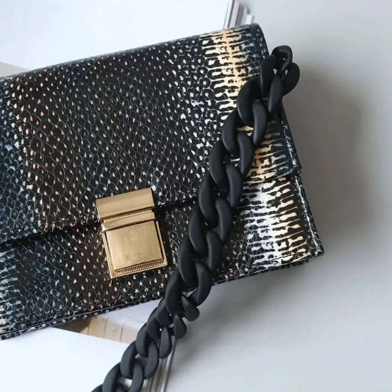 Tracolla borsa moda donna 40 cm – spalla larga catena / pannello regolabile, accessorio fashion per sostituire strap