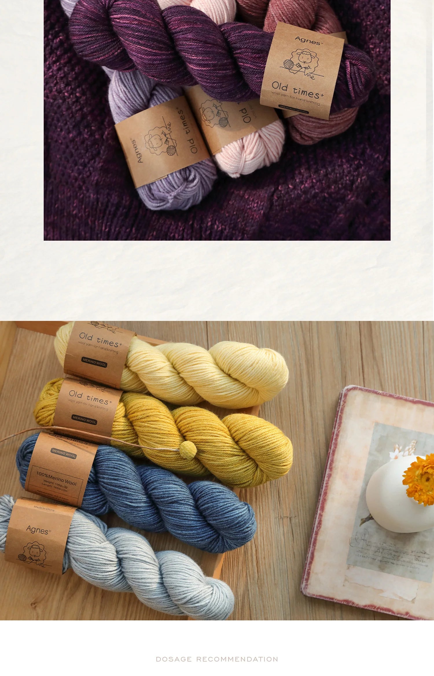 Filato Lana Merino Morbida – Gomitolo 100 g per Uncinetto e Maglieria DIY