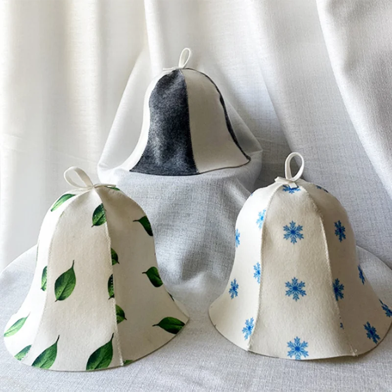 Cappello Sauna Sauna Hat in Feltro Anti-Calore Stile Russo | Protezione Testa