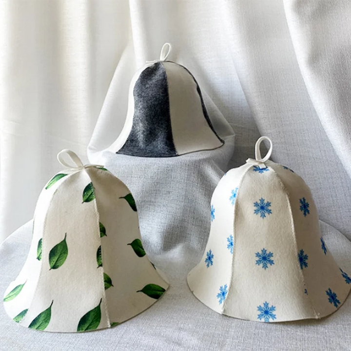 Cappello Sauna Sauna Hat in Feltro Anti-Calore Stile Russo | Protezione Testa
