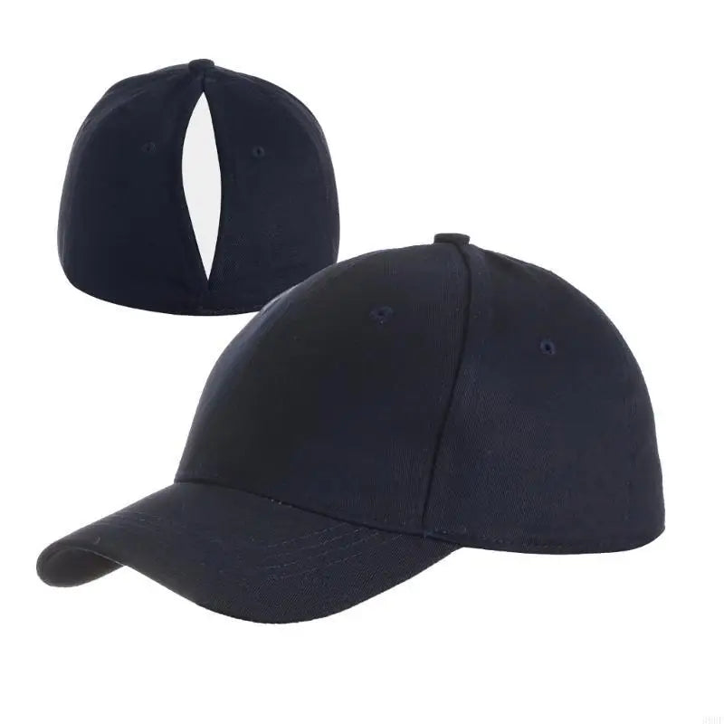 Ponytail Cap da Donna in Cotone – Cappellino sportivo regolabile con foro posteriore per capelli lunghi, ideale per fitness e uso quotidiano