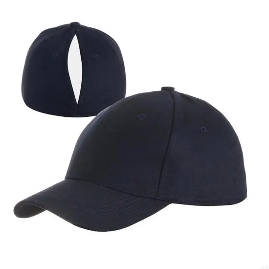 Ponytail Cap da Donna in Cotone – Cappellino sportivo regolabile con foro posteriore per capelli lunghi, ideale per fitness e uso quotidiano