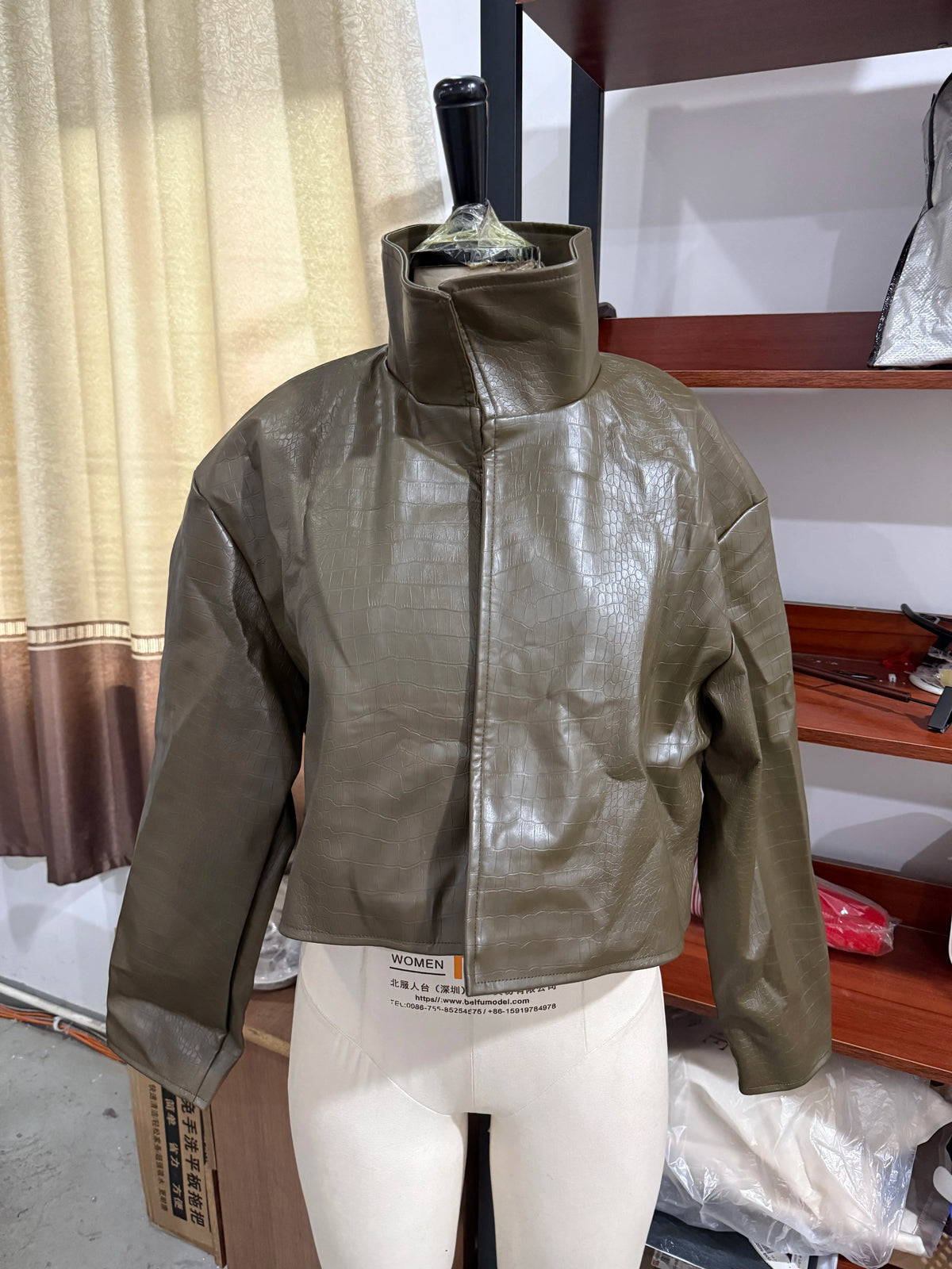 Giacca Donna Effetto Pelle Vintage con Zip - immagine 46