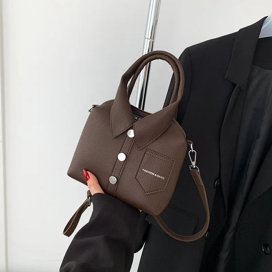 Borsa compatta quadrata in PU – shoulder / crossbody bag con zip, design elegante e di qualità per donna 2025