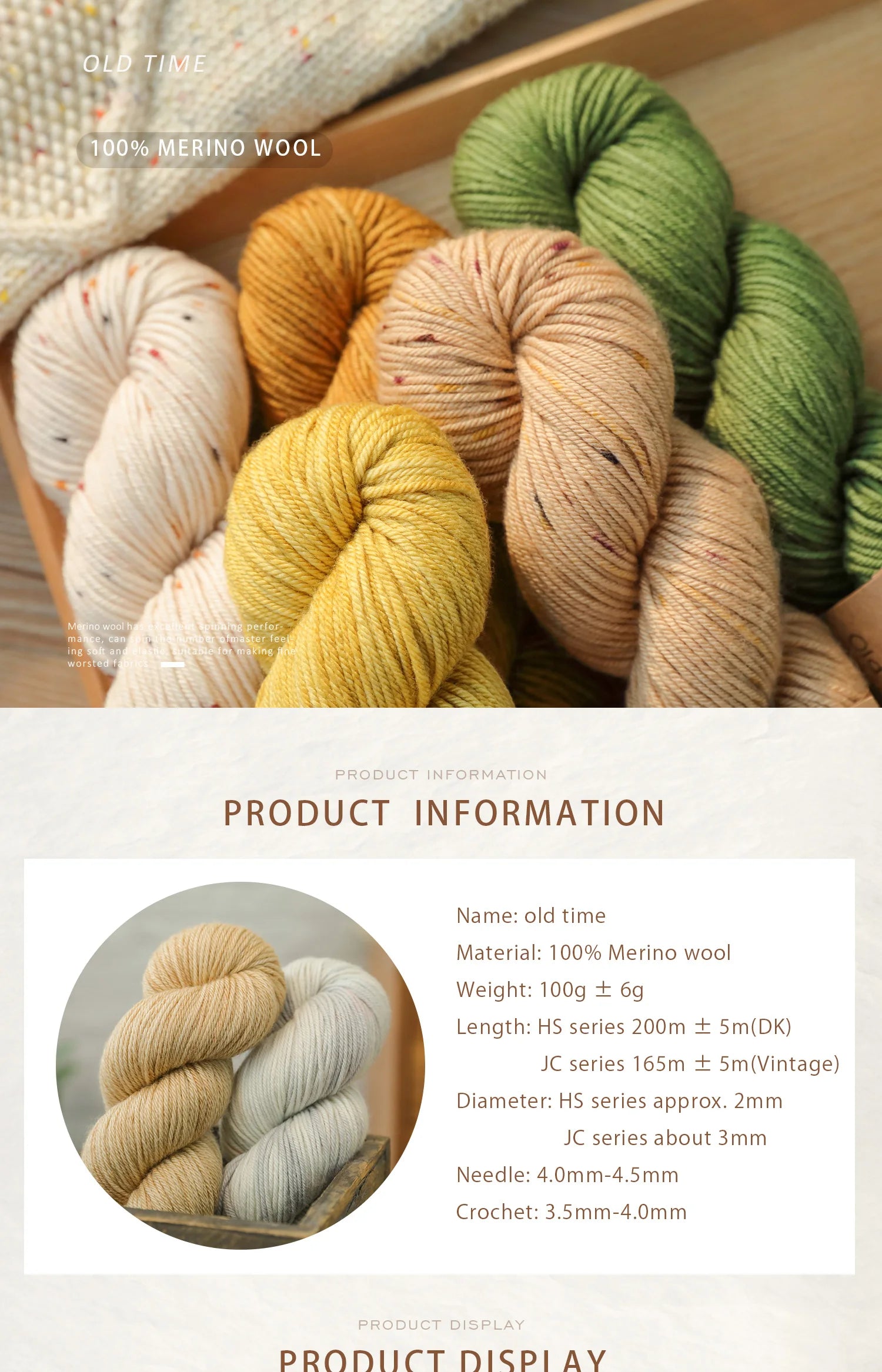 Filato Lana Merino Morbida – Gomitolo 100 g per Uncinetto e Maglieria DIY