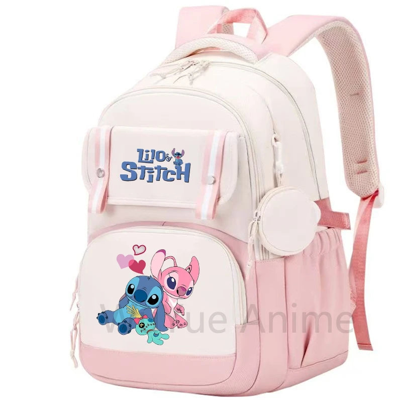 Zaino grande capacità Lilo & Stitch – impermeabile, per laptop, multiuso bambino/adulto 2025