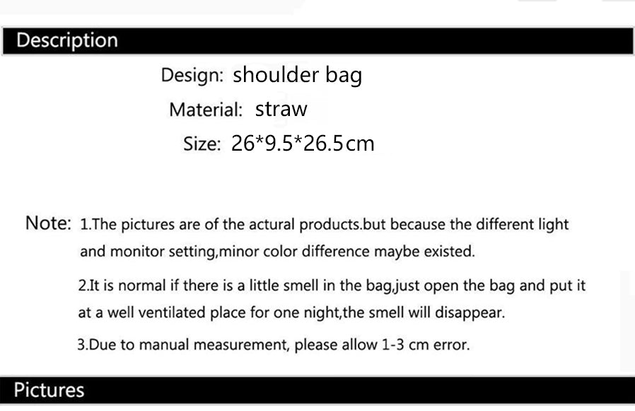 Borsa a Spalla Estiva in Paglia Intrecciata per Donna – Stile Boho Chic, Grande Capacità, Perfetta per Spiaggia e Vacanze