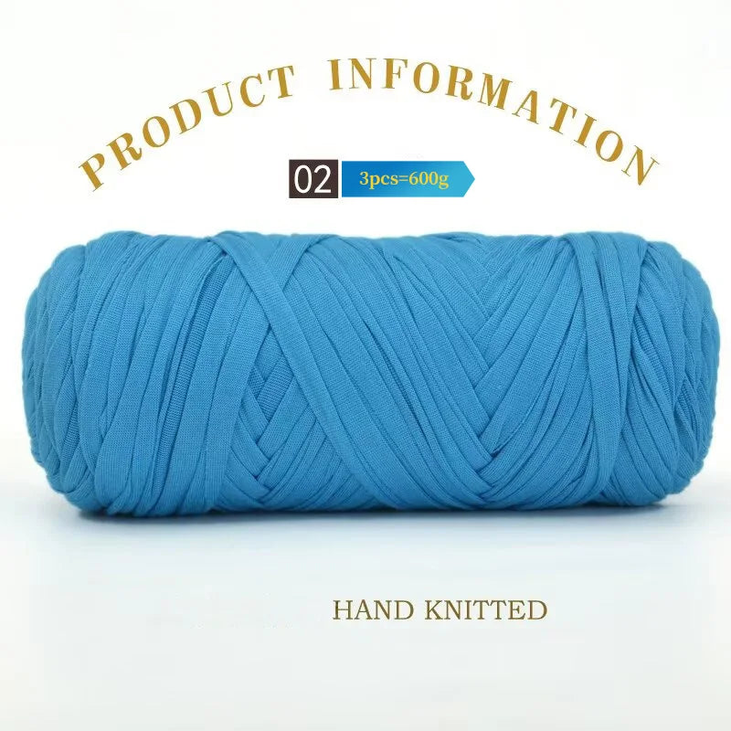 Set 3 gomitoli cloth yarn tessuto – filo intrecciato spesso per borse, tappeti, uncinetto e fai-da-te 2025