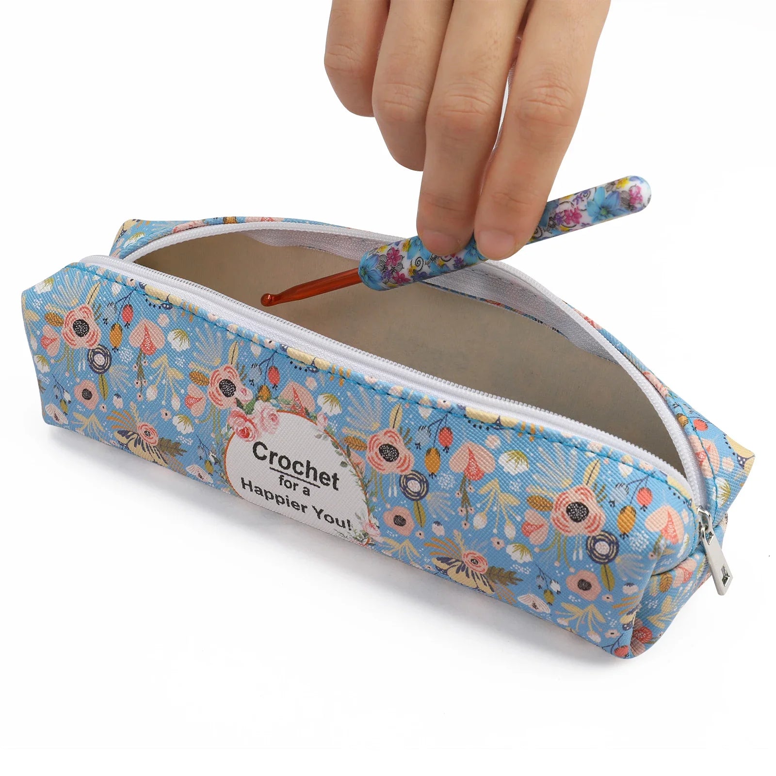 Set Uncinetti e Ferri da Maglia con Manico in Ceramica – Strumenti DIY per Cucito e Intreccio