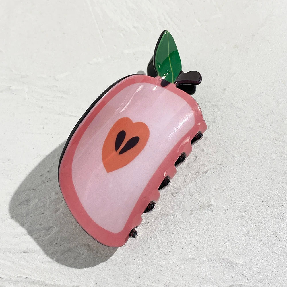 Pinza Capelli Frutta Kawaii – Clip Acrilica Grande Donna