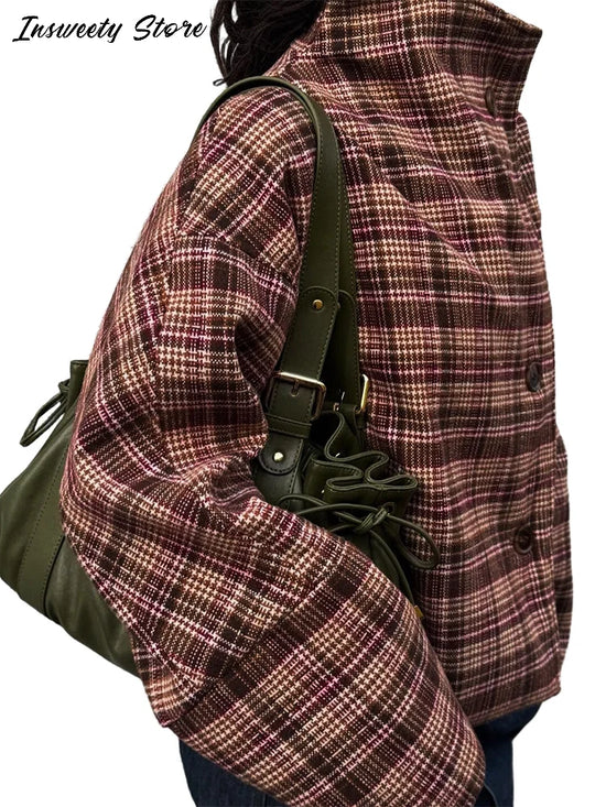 Giacca donna con collo alto e bottoni, modelli 01-04