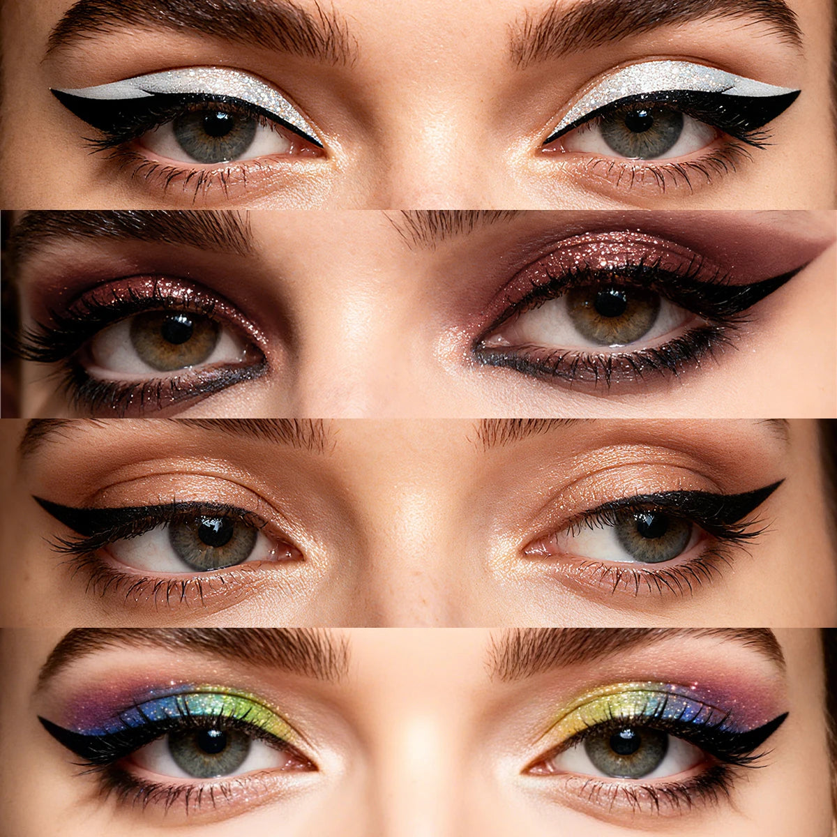 Adesivi Eyeliner Glitter Waterproof – Stickers Trucco Occhi Party