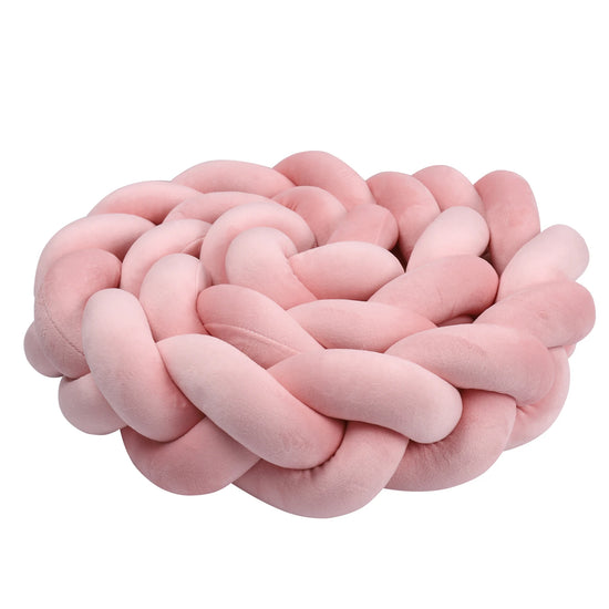 Paracolpi Culla Intrecciato 1-4 m – Protezioni Letto Neonato Treccia Marshmallow