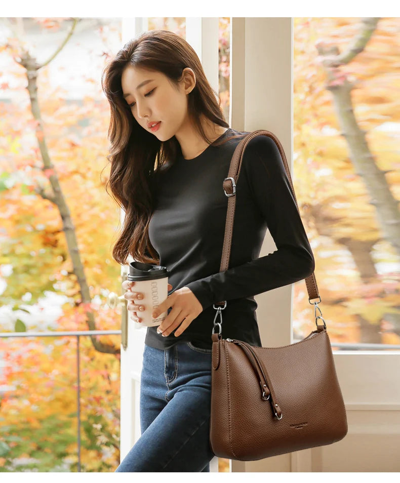 Borsa donna in ecopelle morbida – Tote e crossbody elegante per lavoro e tempo libero