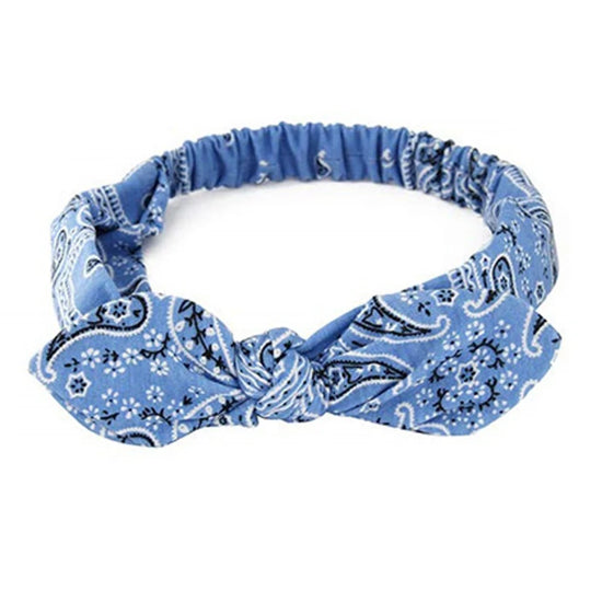 Fascia Capelli Boho Donna – Turbante Elastico con Nodo