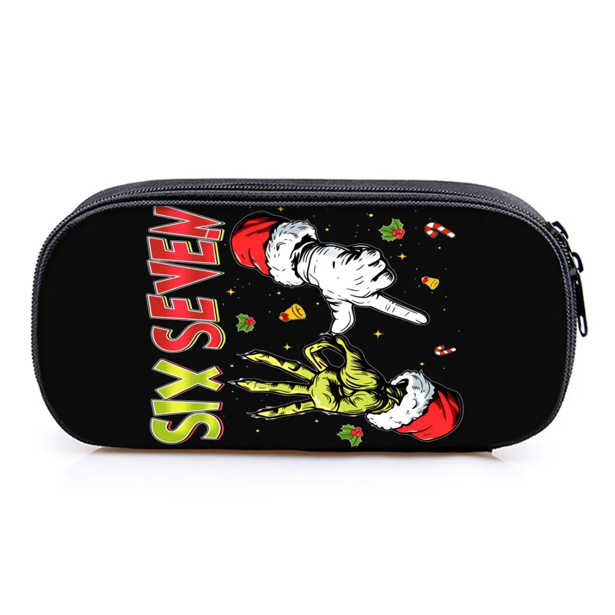 Hot Sales Colorful Number 67 Print Layered Pencil Case Quality 2D Flat Cartoon Pen Bag Best Gift for Boys/Girls School Supplies