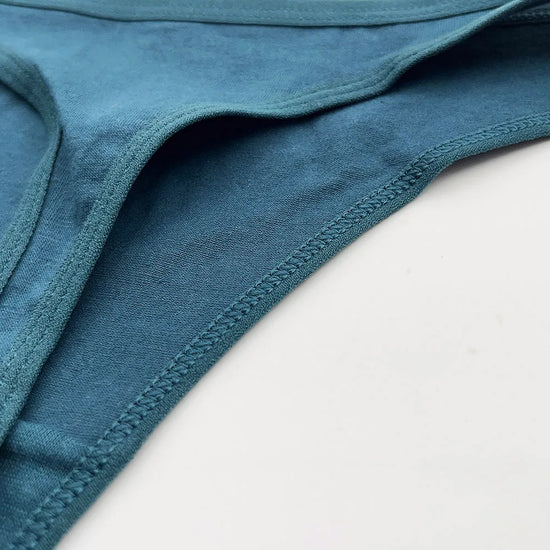 Set 5 pezzi perizomi donna in cotone – G-string low-waist comfort quotidiano, lingerie solid color