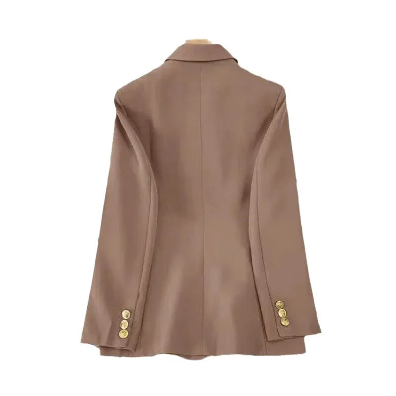 Tailleur donna loose fit 2025 ‒ giacca elegante effetto snellente stile western, manica lunga casual, abbigliamento