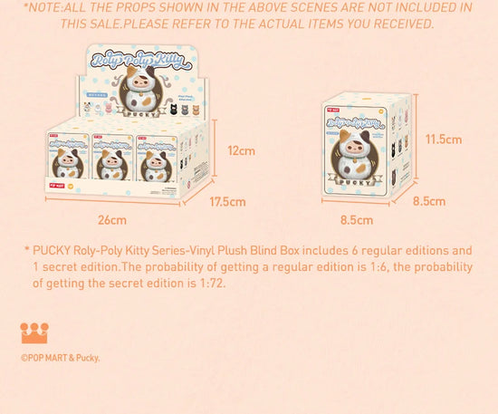 Pop Mart Pucky Kitty Blind Box – Gatto Peluche Misterioso da Collezione