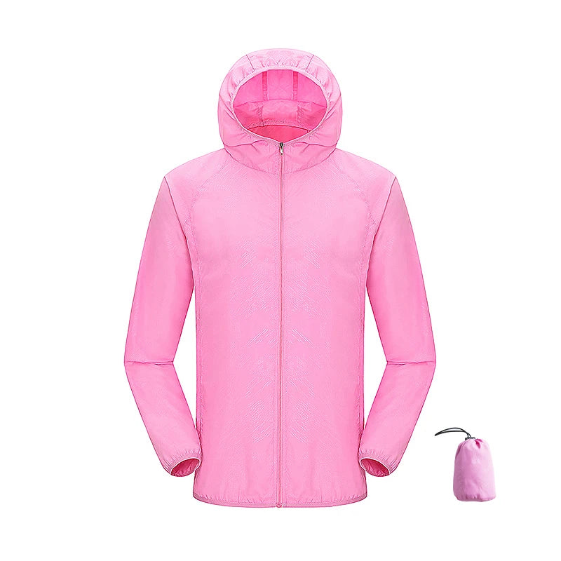 Giacca trekking unisex impermeabile e quick-dry – antivento, anti-UV e pieghevole per escursioni