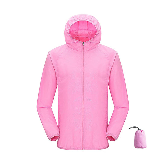 Giacca trekking unisex impermeabile e quick-dry – antivento, anti-UV e pieghevole per escursioni