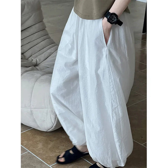 Pantaloni Bloomers Donna Vita Alta – Loose Fit Estivi