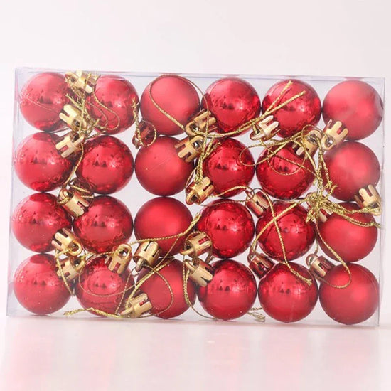 Set da 24-144 palline natalizie da 3 cm – Decorazioni natalizie infrangibili per alberi di Natale e feste