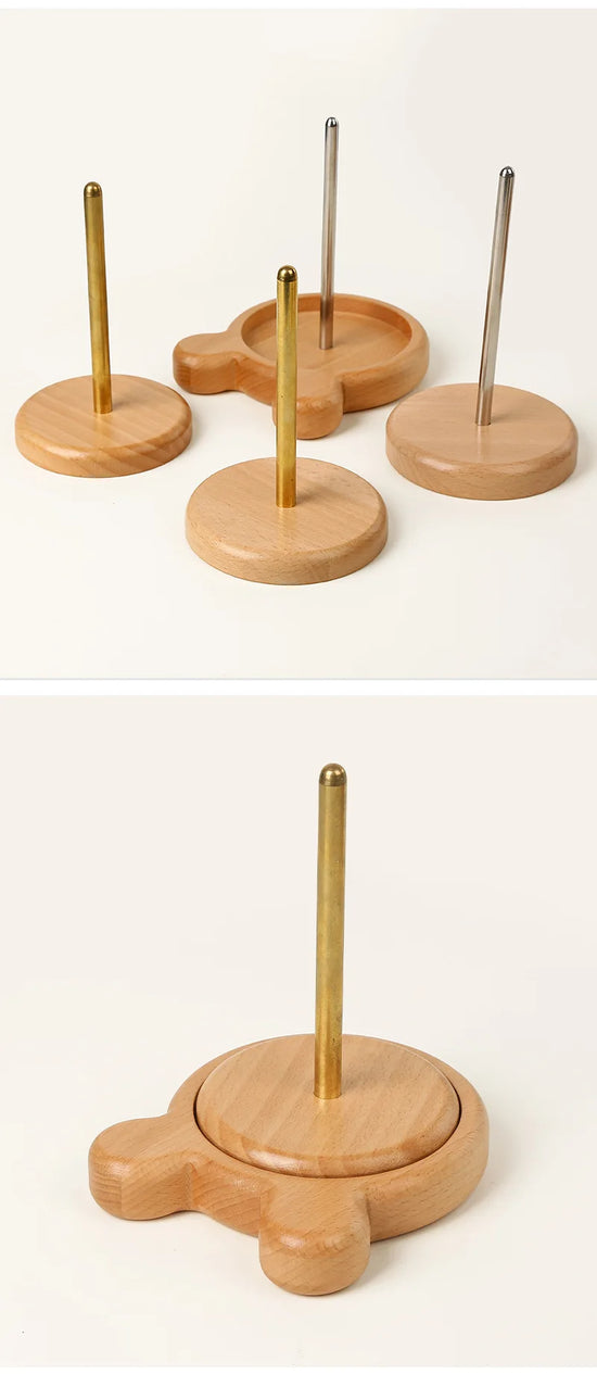 Supporto per filato 4 misure – Stand per bobine / gomitoli, strumento utile per maglia / uncinetto e organizzazione del filo