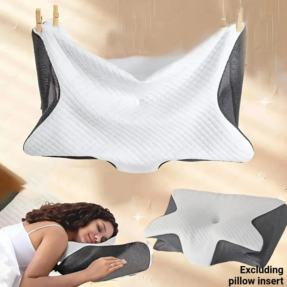Memory Foam Pillowcase Cervical Pillowcase Pillow Protector Bedding Pillow Cases Cover Cooling Fabric Portable Home Holiday Gift