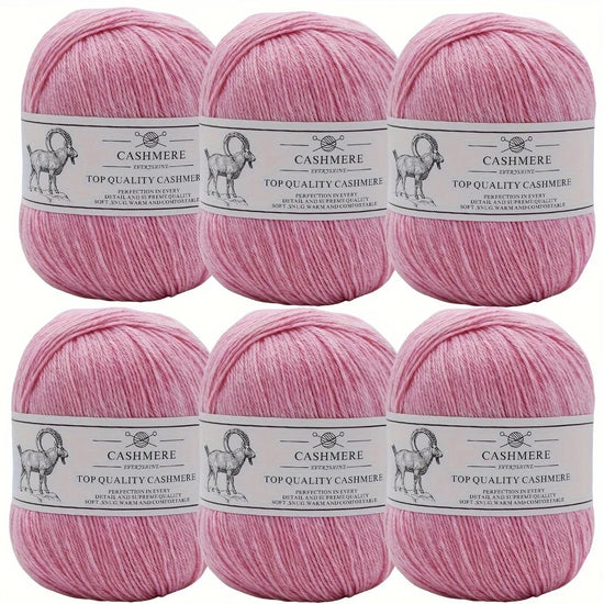 Set 6 gomitoli filo cashmere donna – Lana alta qualità per maglioni, sciarpe, cappelli e progetti fai-da-te