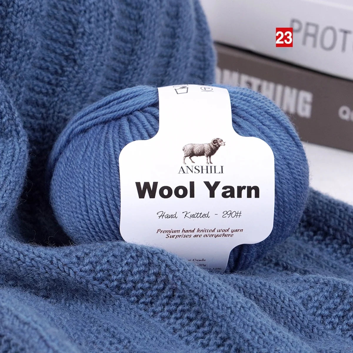 Filato Lana  Spessore Medio – Gomitolo per Maglieria e Uncinetto, Ideale per Maglioni & Accessori