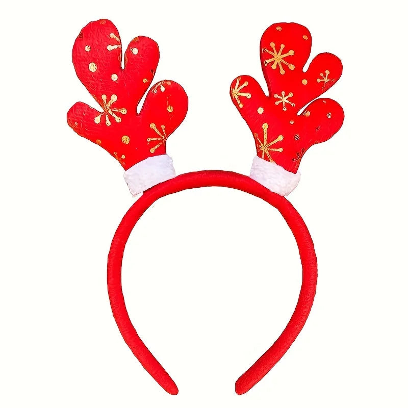 Set 6-12 pezzi cerchietti natalizi da festa – headband a tema Babbo Natale, pupazzo di neve e renna per bambini e adulti