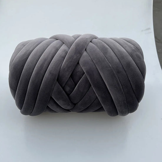 Filato marshmallow super chunky velluto 1 kg – “super velvet” grosso per coperte gigantissime, progetti fai-da-te morbidi