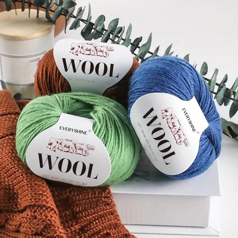 Set 6 pezzi Filato Lana – 300g Totali per Maglia & Uncinetto, Gomitoli Multicolore