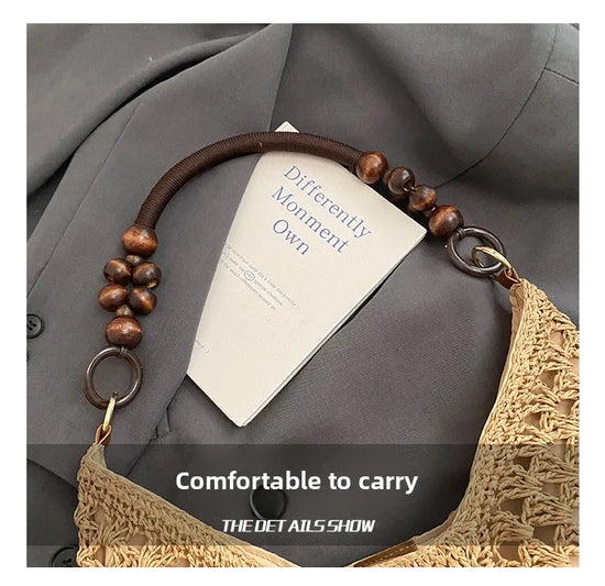Borsa Tote Donna in Paglia Intrecciata – Shopper Estiva Capiente