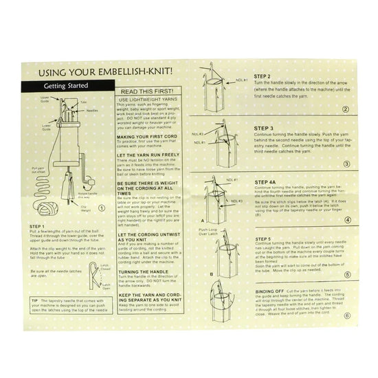 Macchina Maglieria Manuale Portatile con Manovella – Knitting Loom DIY