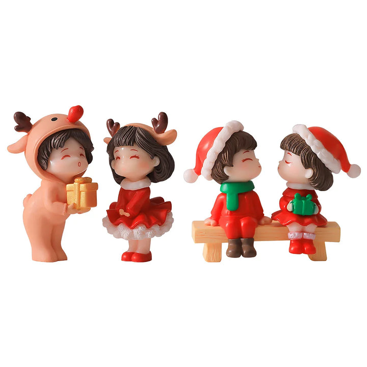 Set 1-10 pezzi per natale mini paesaggi – ornamenti natalizi, regalo creativo
