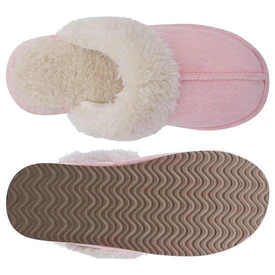 Ciabatte donna in pelliccia eco e suede – antiscivolo, indoor/outdoor, moda casa 2025