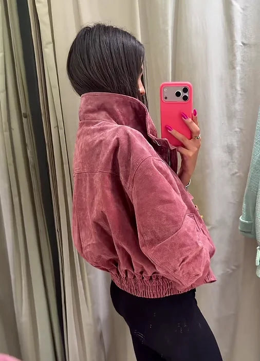 Bomber Donna Collo Alto con Zip - immagine 26