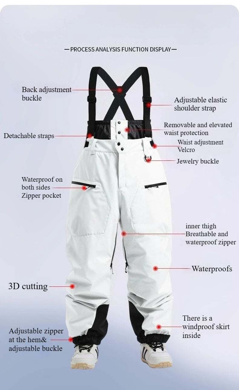 Pantaloni da neve donna 2025 impermeabili e antivento – snow pants termici tecnici per sci, snowboard e attività all’aperto