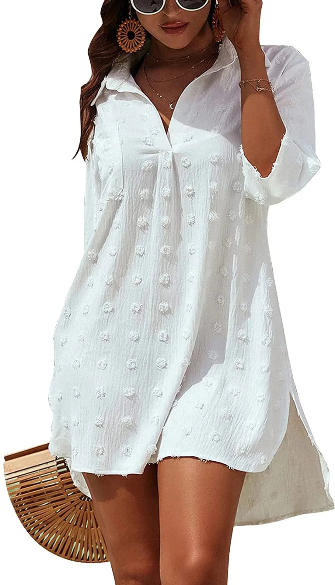 Abito Donna Effetto Pizzo Jacquard – Copricostume