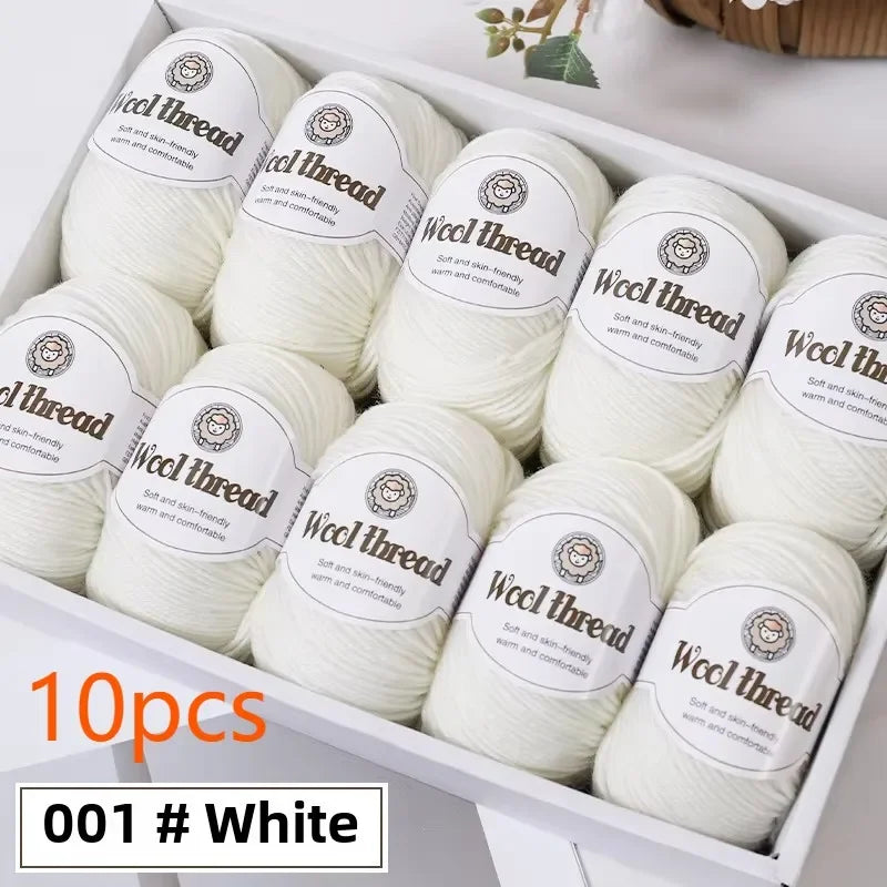 Set 10 gomitoli lana merino 500 g – filato grosso per maglioni, sciarpe e progetti a maglia / uncinetto