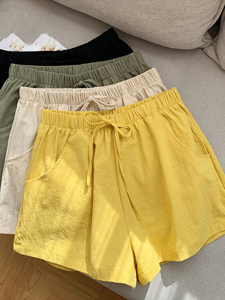 Shorts Donna Vita Elastica con Fiocco – Pantaloncini Casual Sportivi