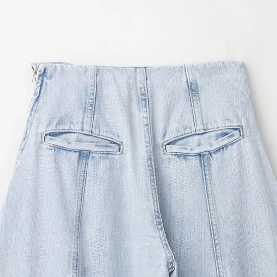 Jeans patchwork vita bassa donna – pantaloni larghi Y2K stile street fashion 2025