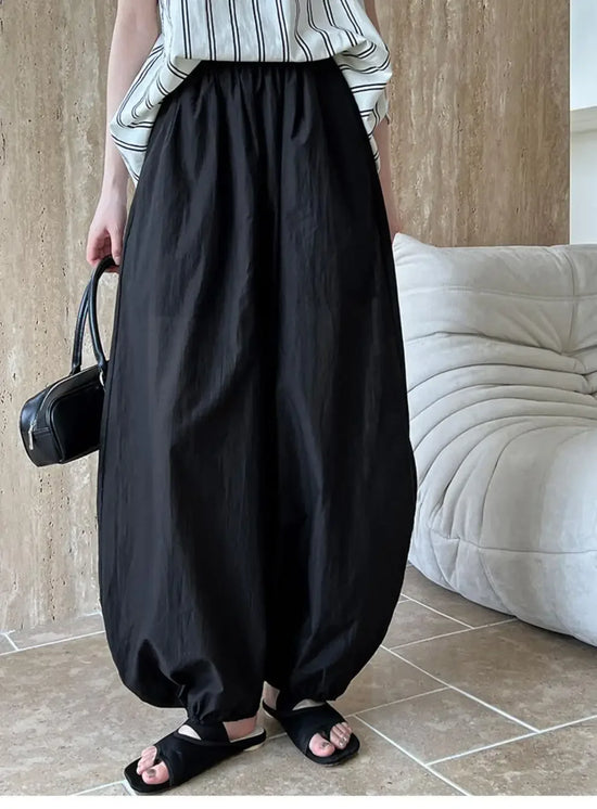 Pantaloni Bloomers Donna Vita Alta – Loose Fit Estivi
