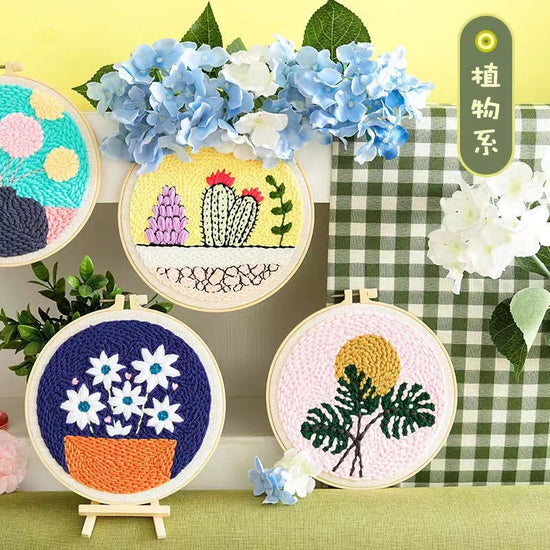 Kit Punch Needle Girasole – Ricamo DIY per Principianti