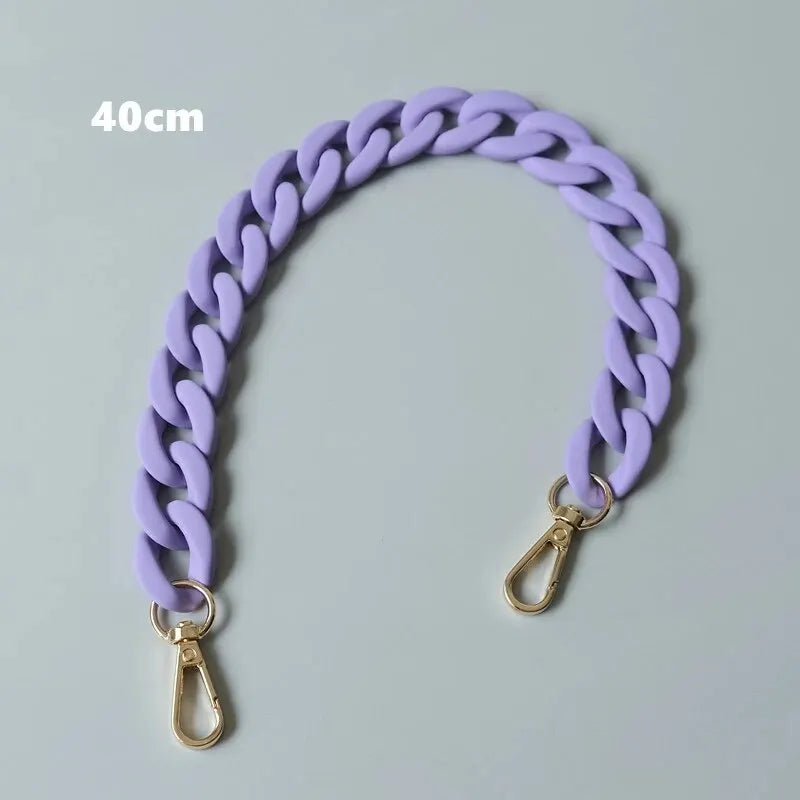 Tracolla borsa moda donna 40 cm – spalla larga catena / pannello regolabile, accessorio fashion per sostituire strap
