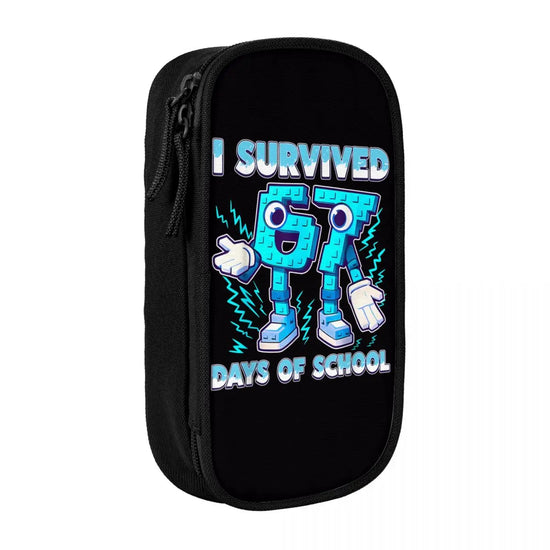 Meme 6 7 Six Seven Italian Steal A Brainrot 67 Pencil Case Canvas Pencil Box Child Vintage College School Pencil Cases Supplies